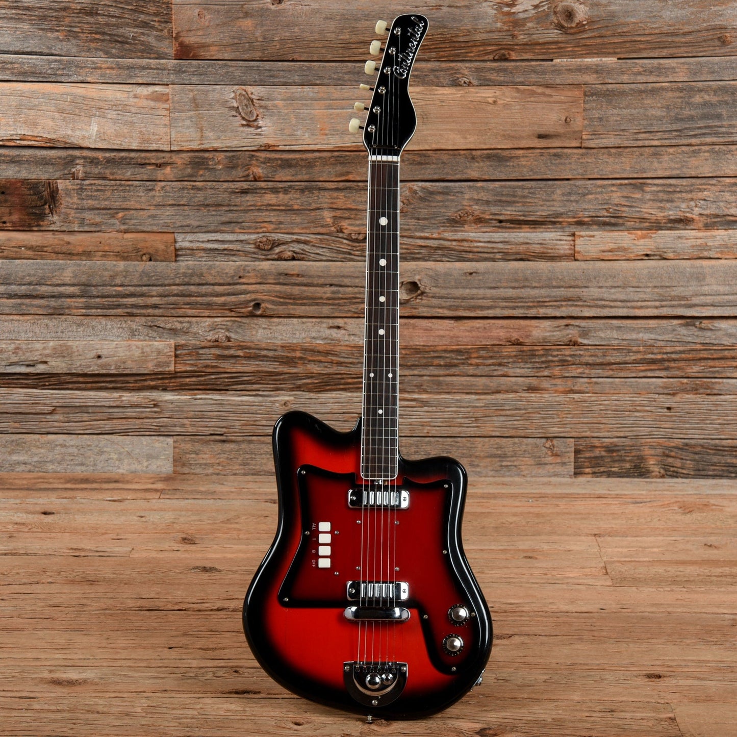 Continental 2 Pickup Electric Red Burst 1960s Electric Guitars / Solid Body