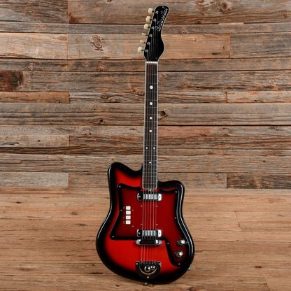 Continental 2 Pickup Electric Red Burst 1960s Electric Guitars / Solid Body