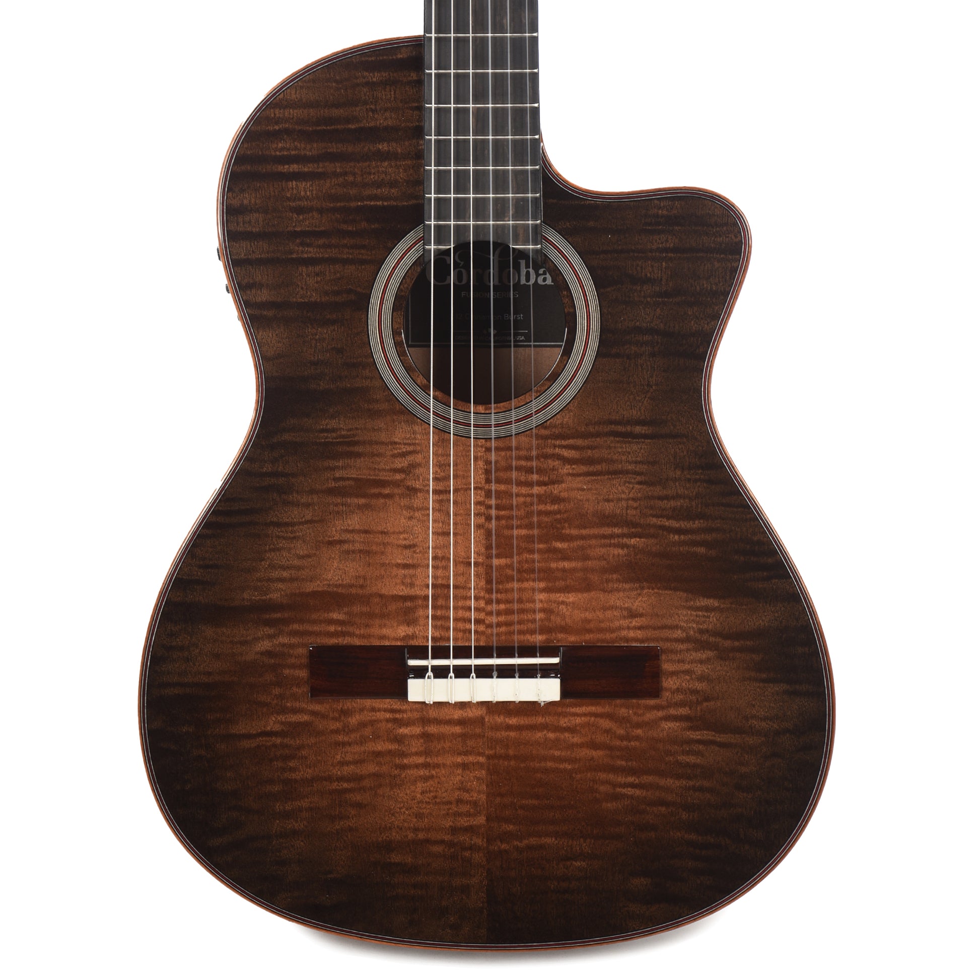 Cordoba Fusion 12 Exotic Top Series Cinnamon Burst Acoustic Guitars / Classical