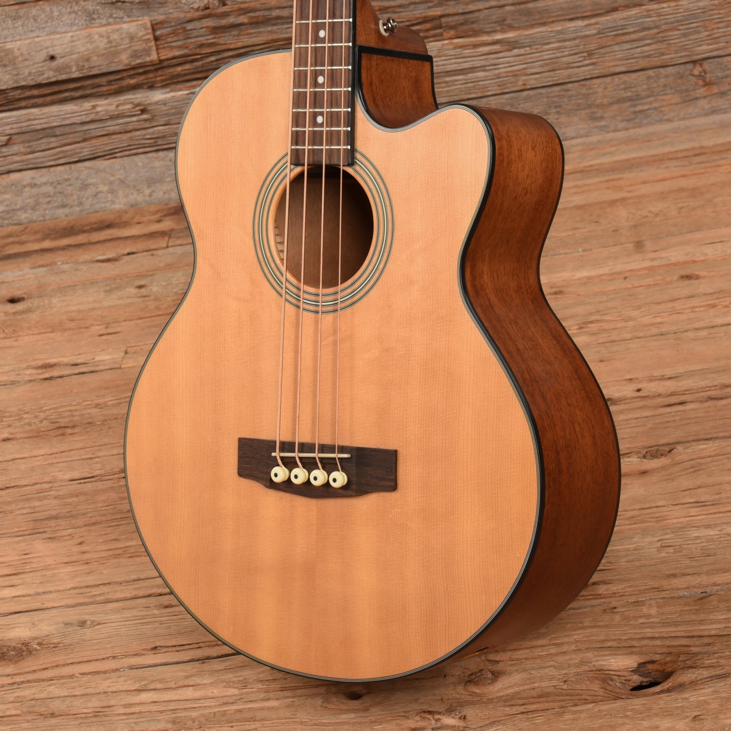 Cort SJB5F NS Acoustic 4-String Bass Satin Natural Bass Guitars / 4-String