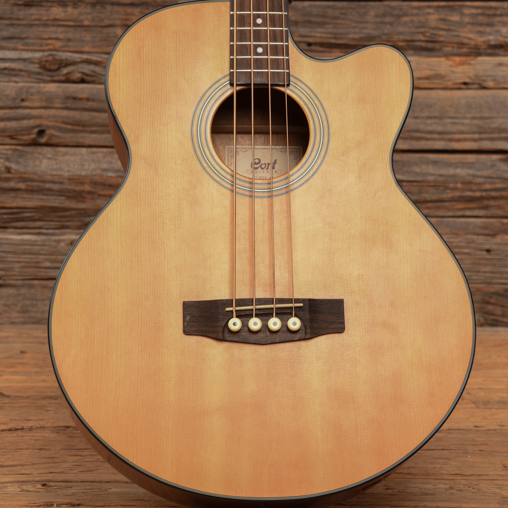 Cort SJB5F NS Acoustic 4-String Bass Satin Natural Bass Guitars / 4-String