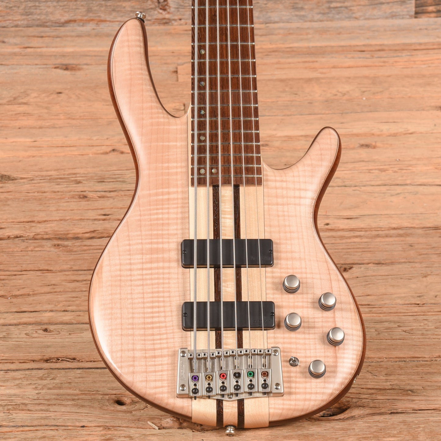Cort A6 Plus FMMH OPN Artisan Series Figured Maple/Mahogany Natural Bass Guitars / 5-String or More