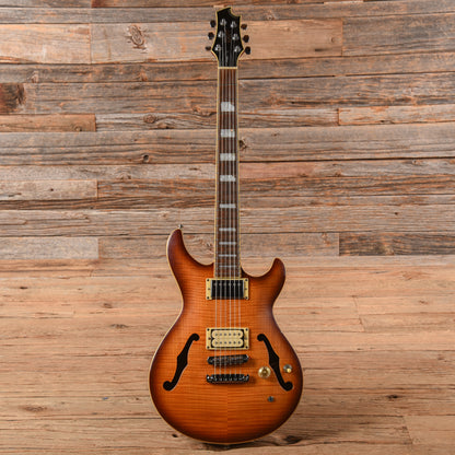 Cort M800 Semi Hollow Body Electric Sunburst Electric Guitars / Semi-Hollow