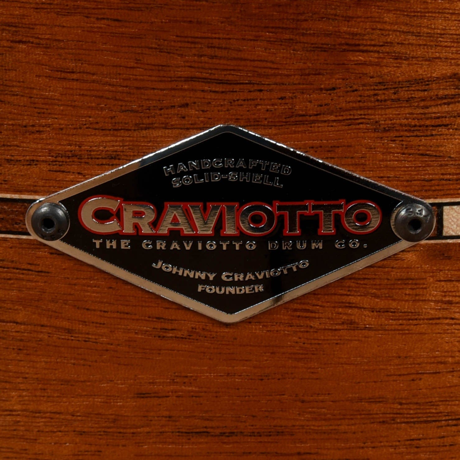 Craviotto Custom Shop 6.5x14 Snare Drum Mahogany Maple w/ Cherry Inlay Snare Drum USED Drums and Percussion / Acoustic Drums / Snare