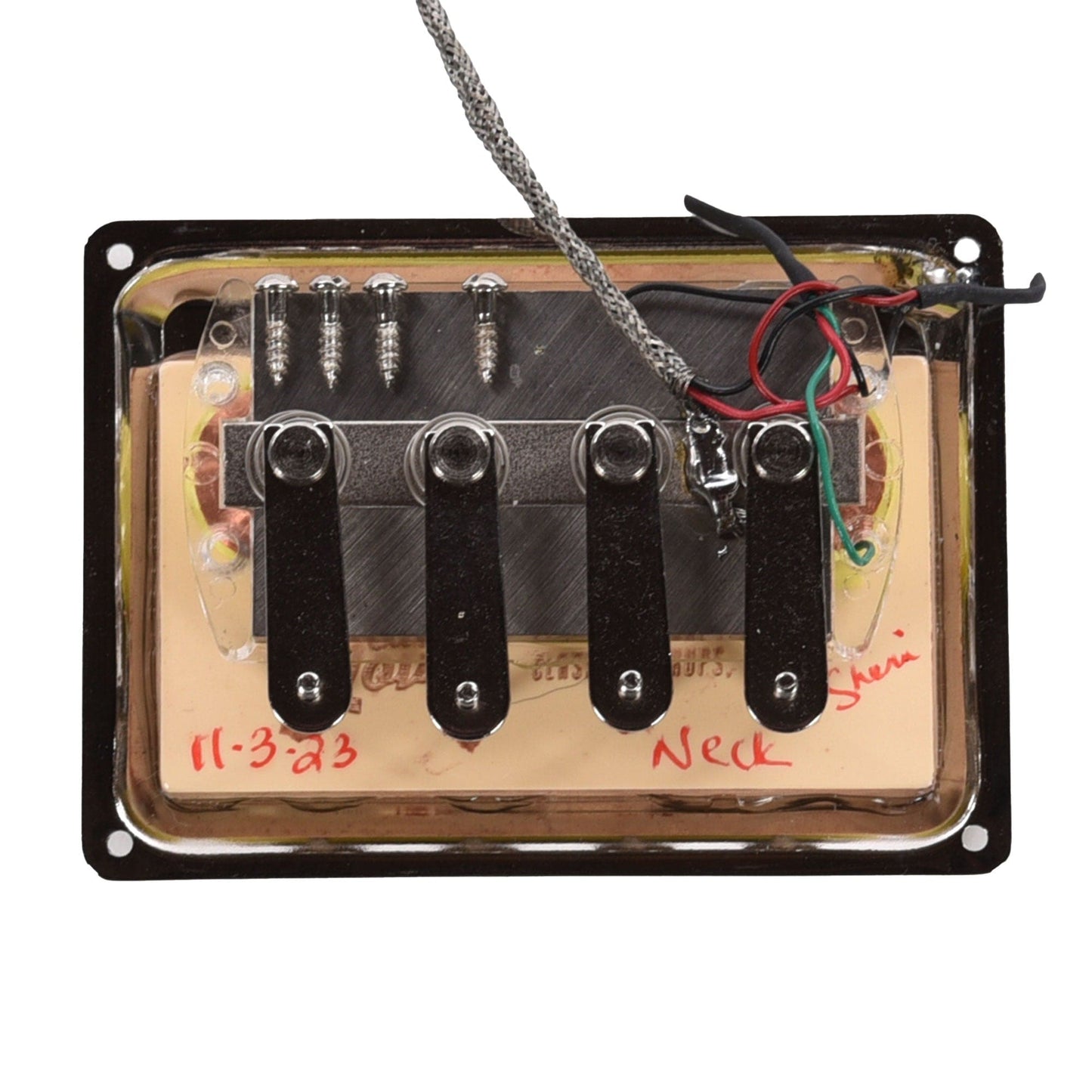 Curtis Novak BS-DS Bass Pickup Vintage 15.6mm String Spacing (Hagstrom Bisonic, Starfire, and Gibson) Neck Cream Parts / Guitar Pickups