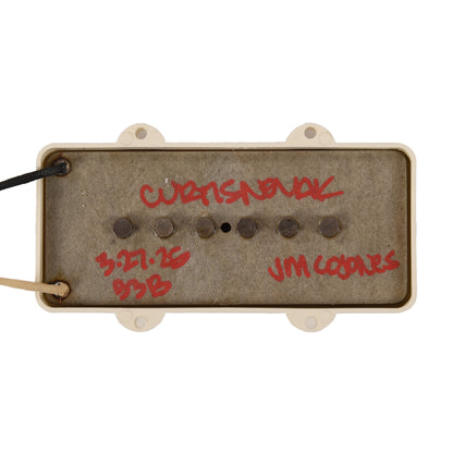 Curtis Novak JM-Cojones Jazzmaster Pickup Bridge Parchment Cover Parts / Guitar Pickups