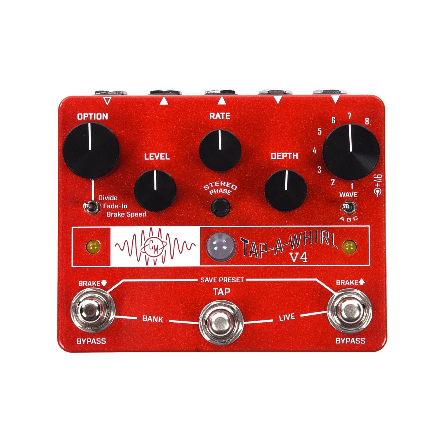 tap tempo tremolo pedal Cusack Music Tap-a-Whirl V4 Analog Tap Tempo Tremolo Pedal