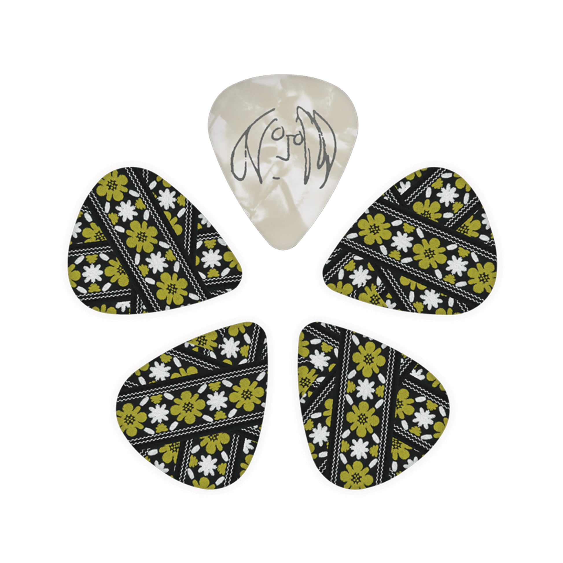D'Addario John Lennon Rooftop Guitar Picks Medium Gauge (.70mm) 10-Pack Accessories / Picks