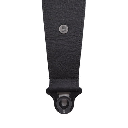 D'Addario 3.0" Comfort Leather Auto Lock Guitar Strap Black Accessories / Straps