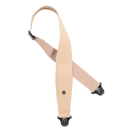 D'Addario 3.0" Comfort Leather Auto Lock Guitar Strap Tan Accessories / Straps