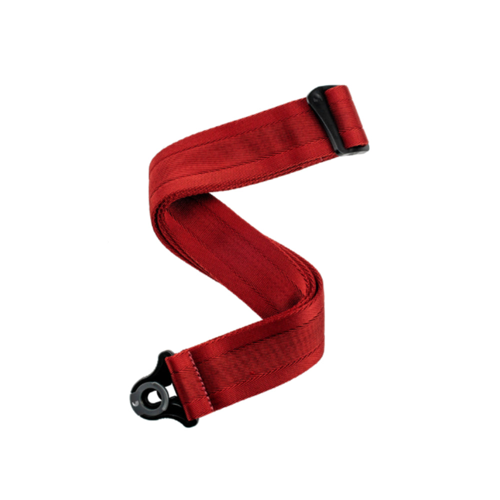 D'Addario Auto Lock Guitar Strap Blood Red Accessories / Straps