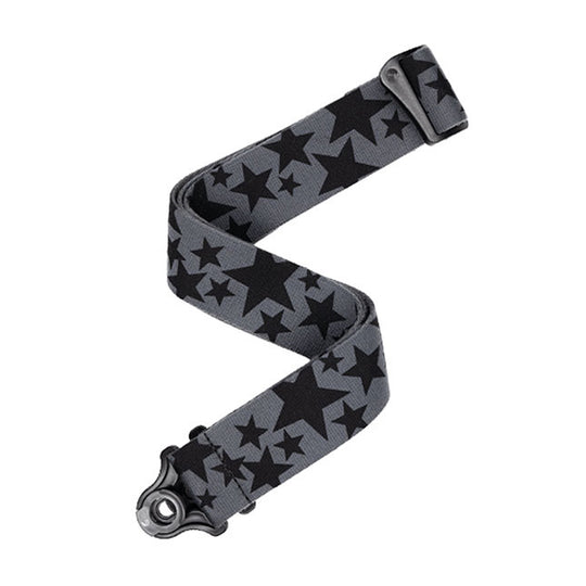 D'Addario Auto Lock Guitar Strap Skater Stars Accessories / Straps