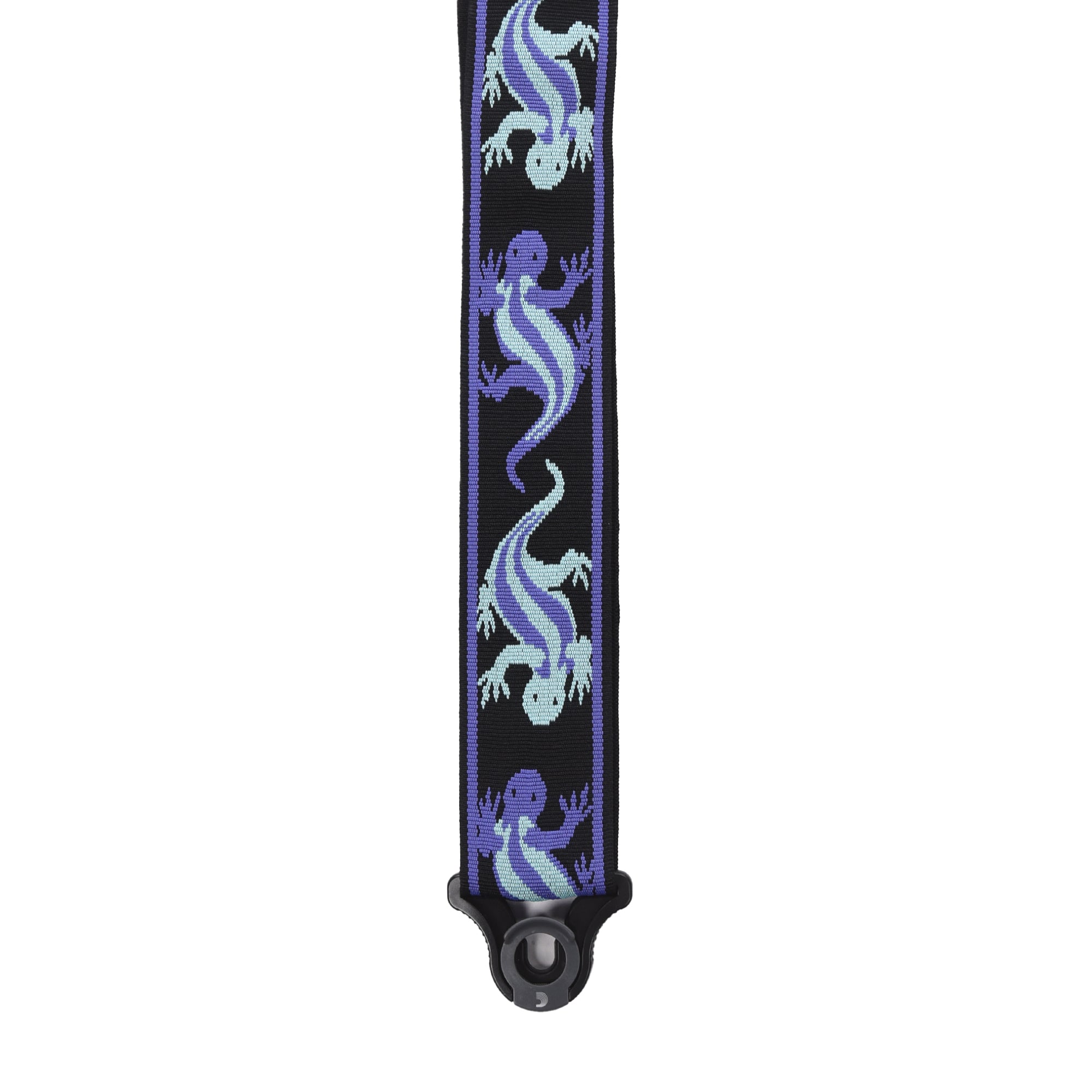 D'Addario Auto Lock Vintage Planet Waves Lizards Guitar Strap Green/Blue Accessories / Straps