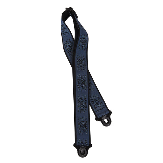 D'Addario Auto Lock Vintage Planet Waves Suns Guitar Strap Blue Accessories / Straps