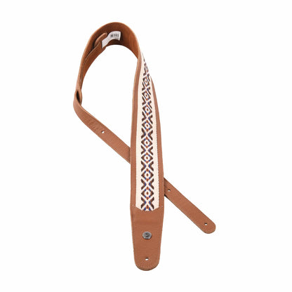 D'Addario Hybrid Leather Guitar Strap Desert Accessories / Straps
