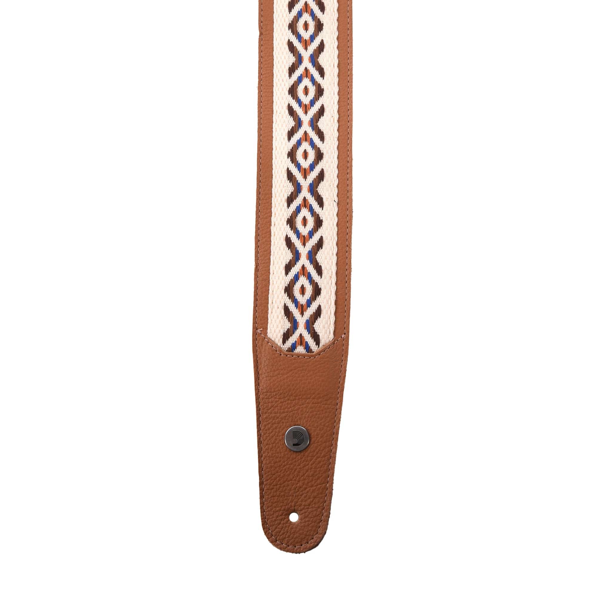 D'Addario Hybrid Leather Guitar Strap Desert Accessories / Straps