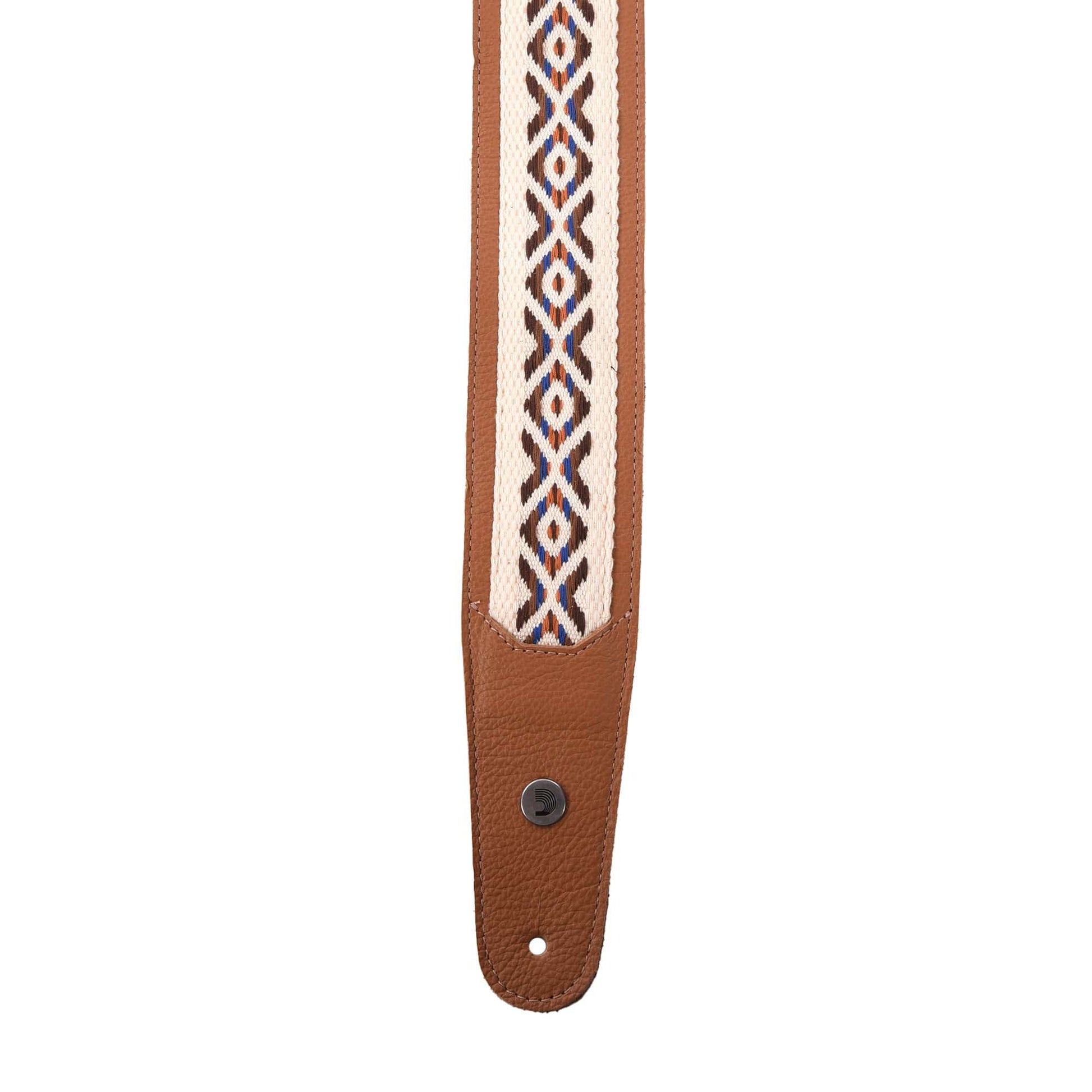 D'Addario Hybrid Leather Guitar Strap Desert Accessories / Straps