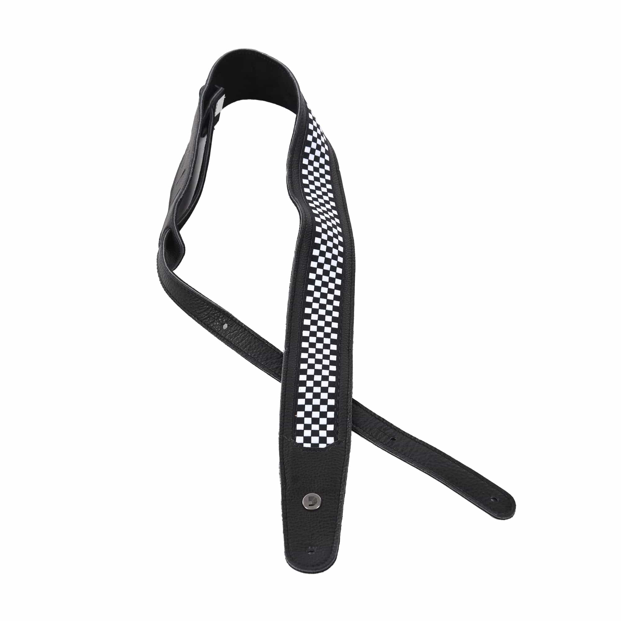 D'Addario Hybrid Leather Guitar Strap Shadows Accessories / Straps