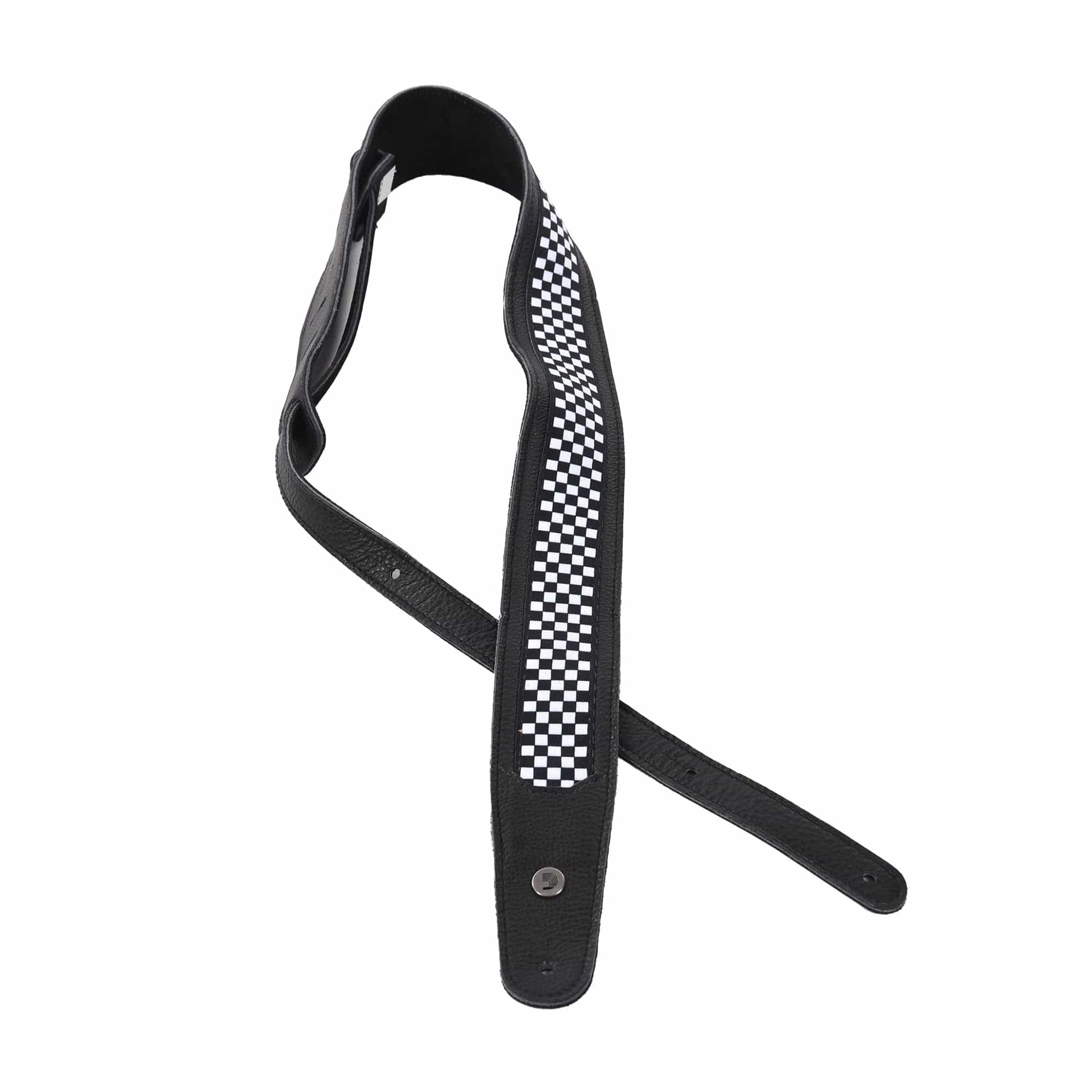 D'Addario Hybrid Leather Guitar Strap Shadows Accessories / Straps