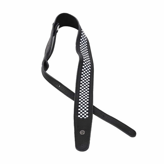 D'Addario Hybrid Leather Guitar Strap Shadows Accessories / Straps