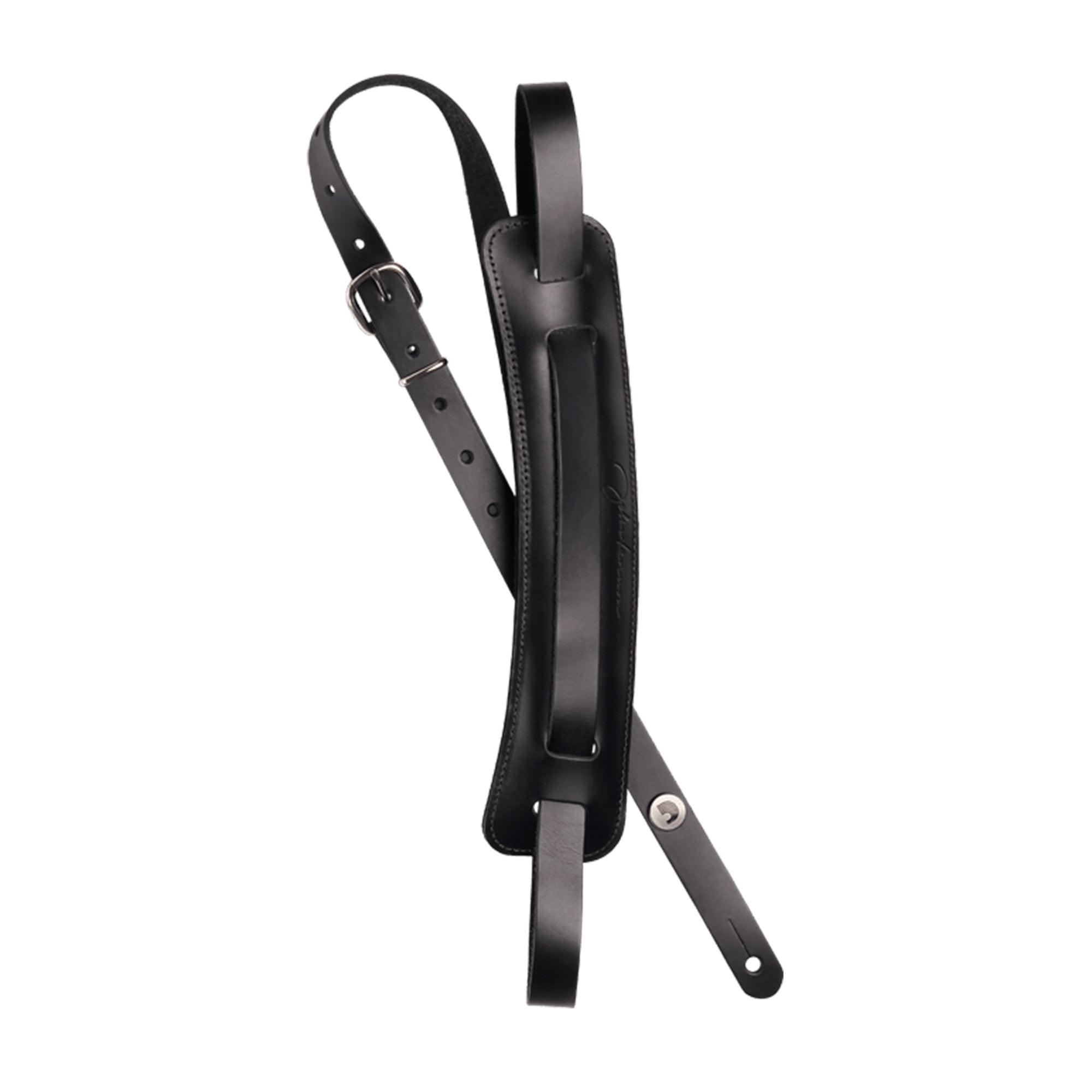 D'Addario John Lennon Signature Strap Black Leather w/Pad Accessories / Straps