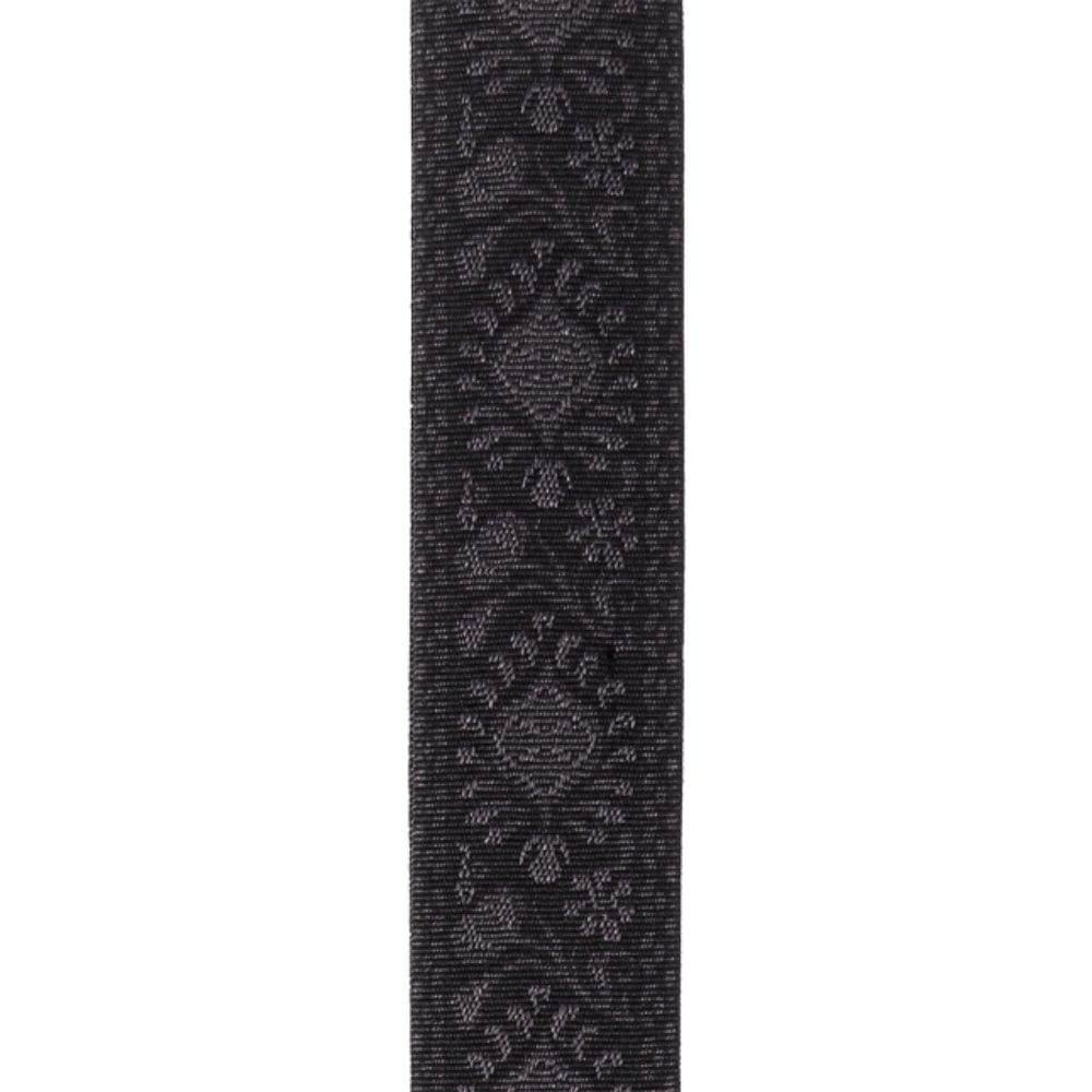 D'Addario Pad Lock Woven Guitar Strap Monterey Black Tubular Accessories / Straps