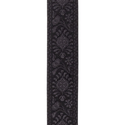 D'Addario Pad Lock Woven Guitar Strap Monterey Black Tubular Accessories / Straps