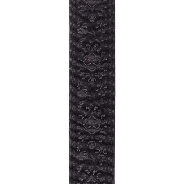 D'Addario Pad Lock Woven Guitar Strap Monterey Black Tubular Chicago