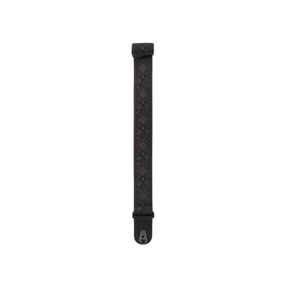 D'Addario Pad Lock Woven Guitar Strap Monterey Black Tubular Accessories / Straps