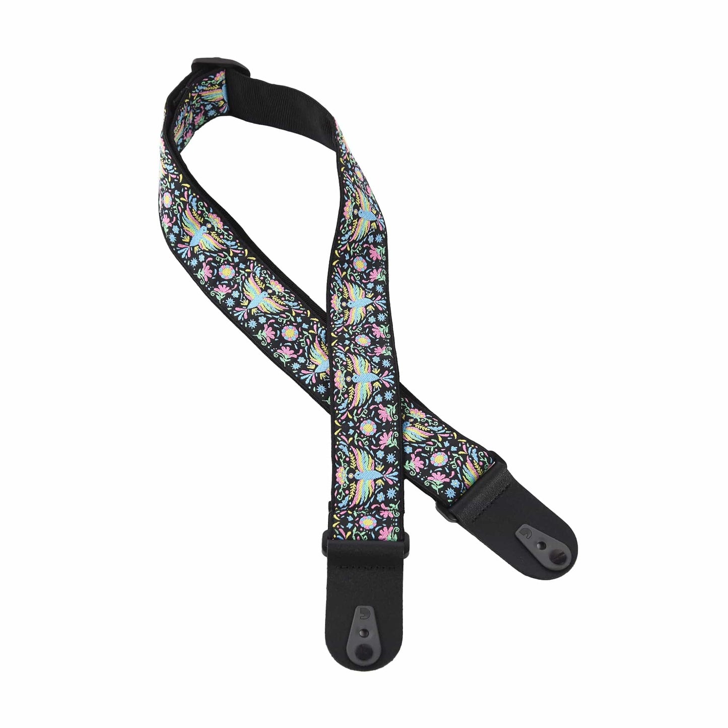 D'Addario Pad Lock Woven Guitar Strap Phoenix Dream Accessories / Straps