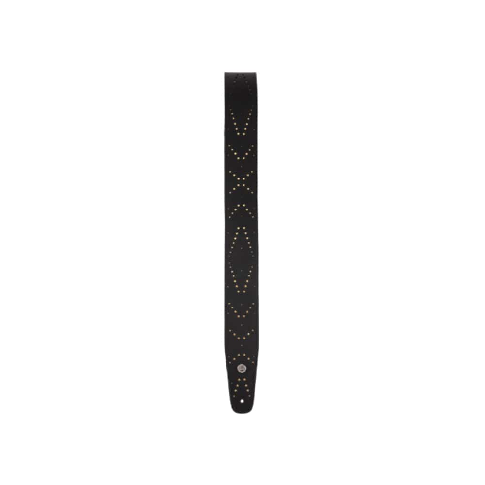 D'Addario Vented Leather Guitar Strap Star Dust Accessories / Straps