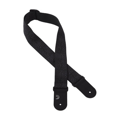 D'Addario Woven Guitar Strap Lightning Black Tubular Accessories / Straps