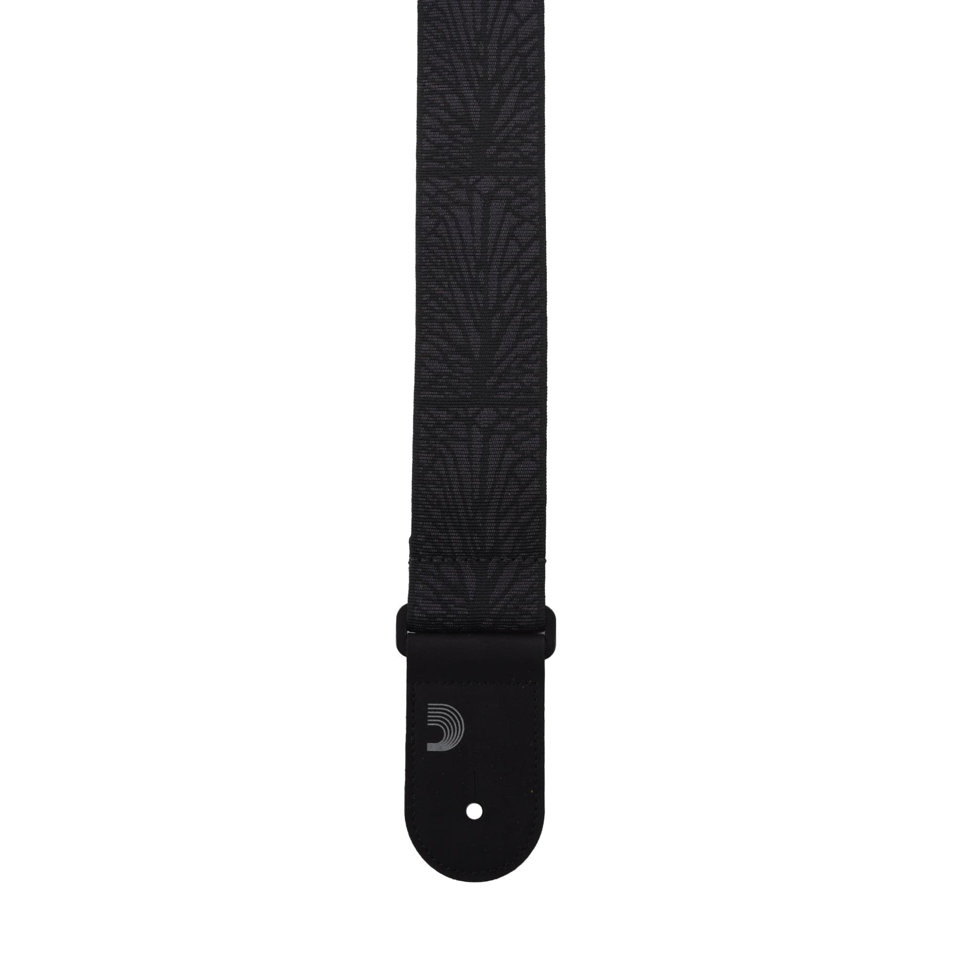 D'Addario Woven Guitar Strap Lightning Black Tubular Accessories / Straps
