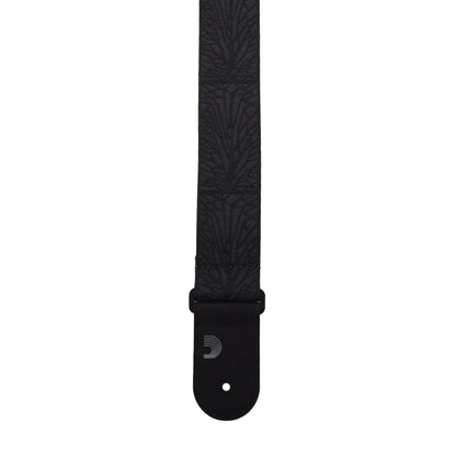 D'Addario Woven Guitar Strap Lightning Black Tubular Accessories / Straps