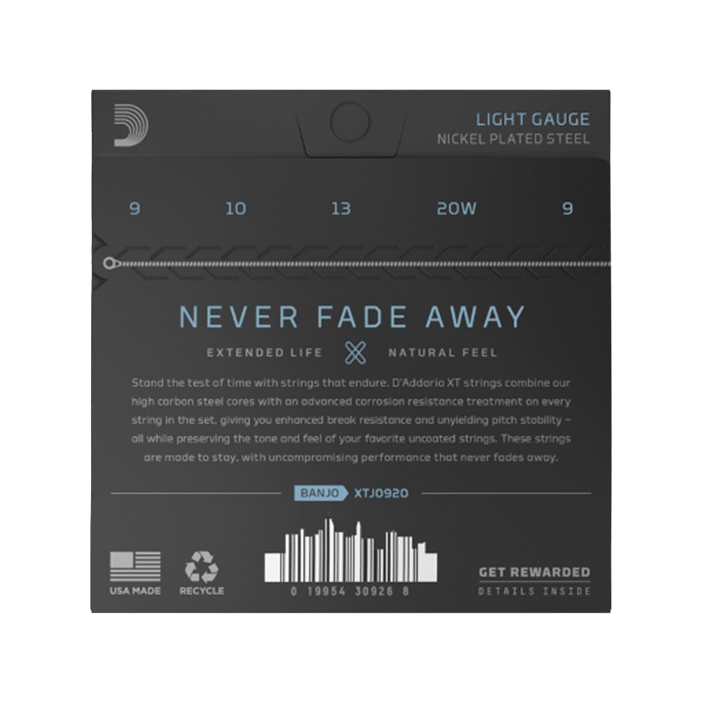 D'Addario XT Nickel Plated Steel Banjo Strings Light 9-20 Accessories / Strings / Banjo Strings