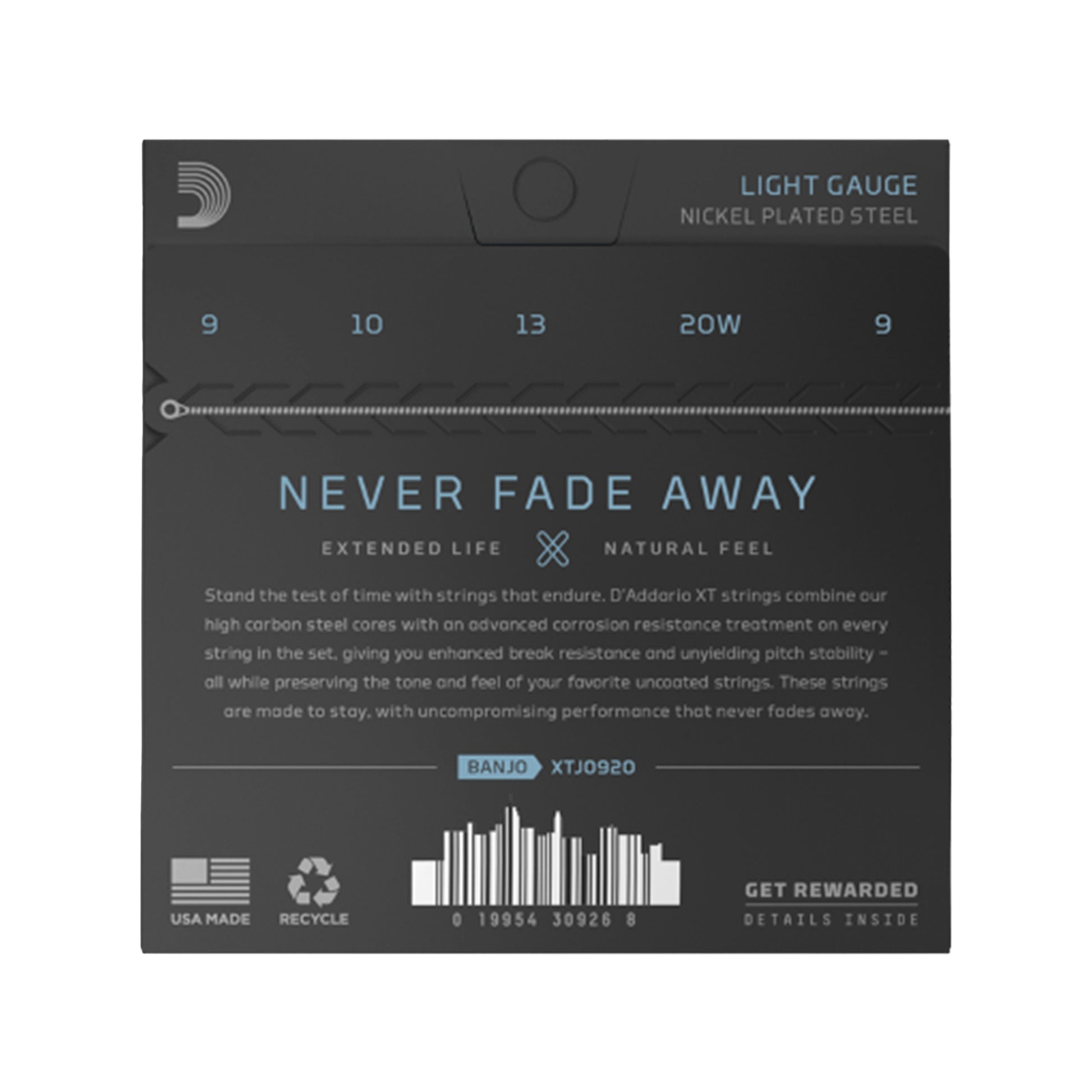 D'Addario XT Nickel Plated Steel Banjo Strings Light 9-20 Accessories / Strings / Banjo Strings