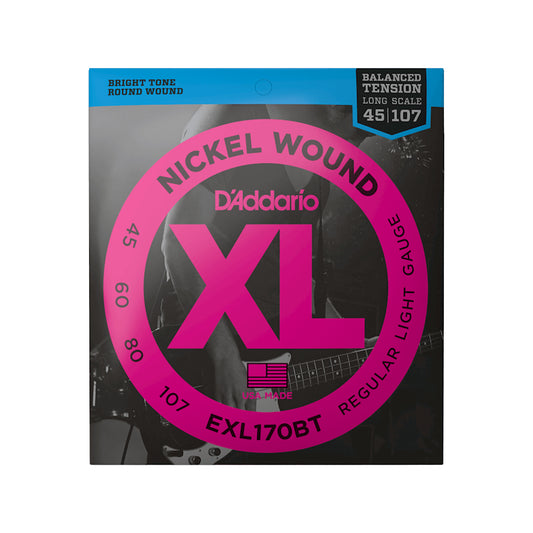 D'Addario EXL170BT Balanced Tension Long Scale Bass 45-107 Regular Light Accessories / Strings / Bass Strings