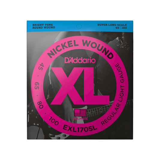 D'Addario EXL170SL Nickel Wound Super Long Scale Bass 45-100 Accessories / Strings / Bass Strings