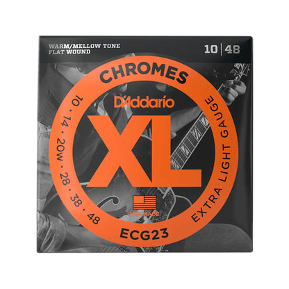 D'Addario ECG23 Chromes Flat Wound Extra Light 10-48 Accessories / Strings / Guitar Strings