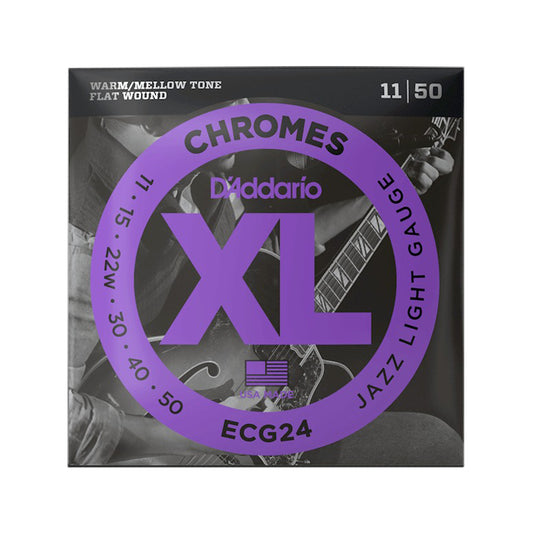 D'Addario ECG24 Chromes Ribbon Wound 11-50 Accessories / Strings / Guitar Strings