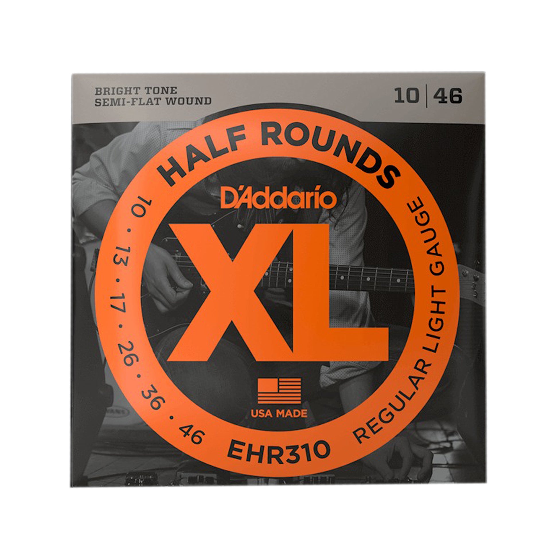 D'Addario EHR310 Half Round Regular Light Electric Guitar Strings 10-46 Accessories / Strings / Guitar Strings