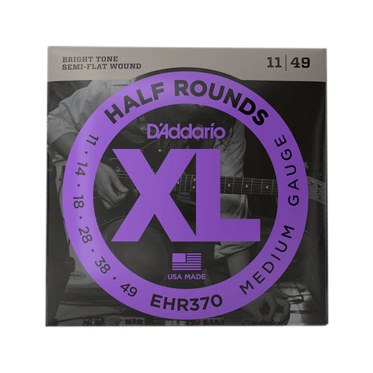 D'Addario EHR370 Half Round Medium Electric Guitar Strings 11-49 Accessories / Strings / Guitar Strings