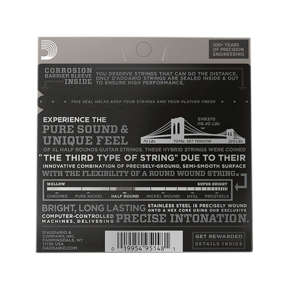 D'Addario EHR370 Half Round Medium Electric Guitar Strings 11-49 Accessories / Strings / Guitar Strings
