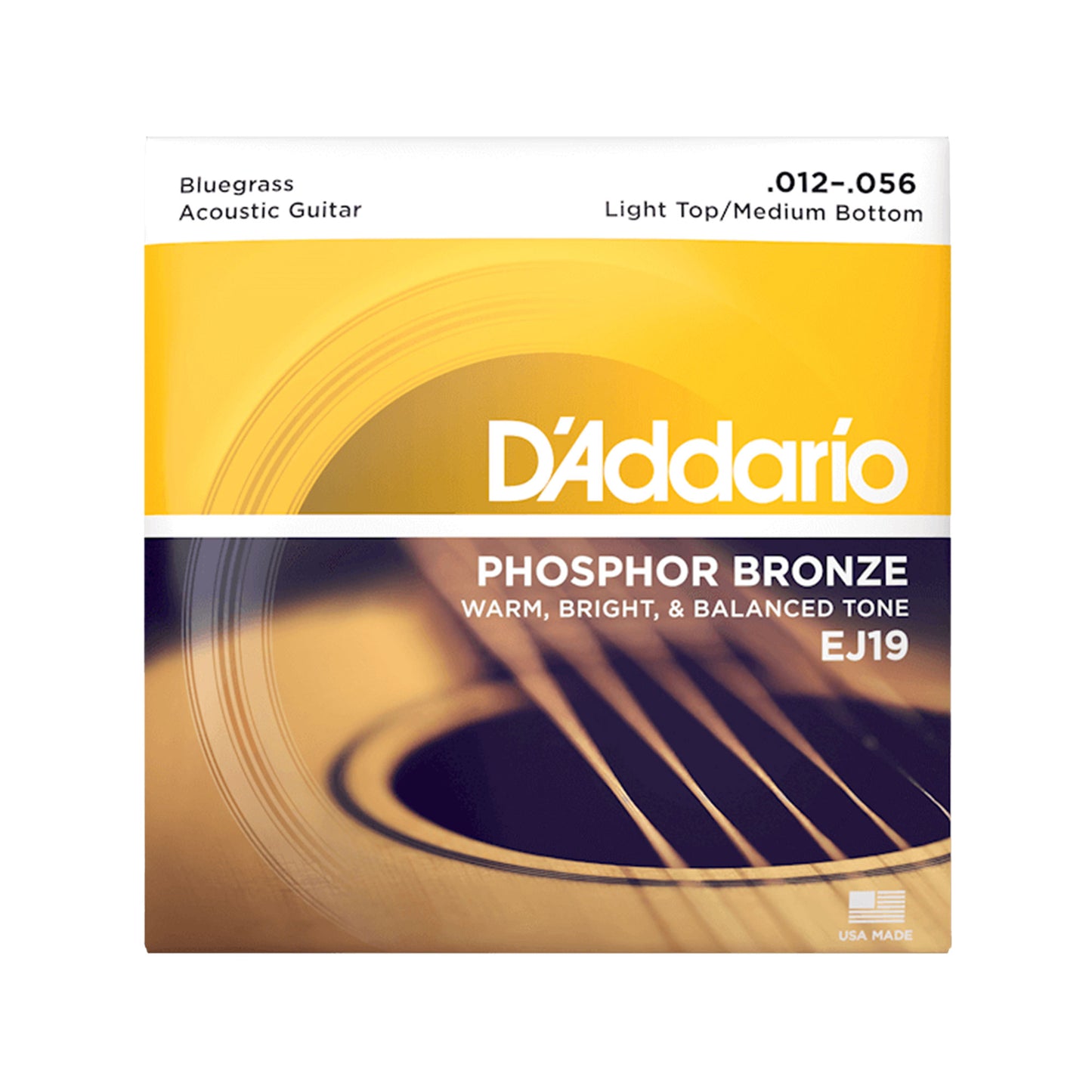 D'Addario EJ19 Phosphor Bronze Bluegrass 12-56 Acoustic Guitar Strings Accessories / Strings / Guitar Strings