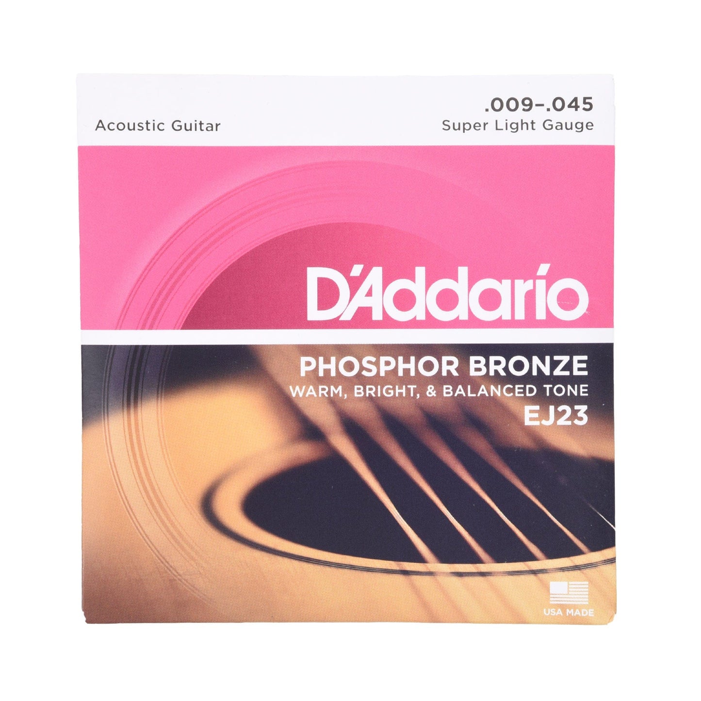D'Addario EJ23 Phosphor Bronze Acoustic Guitar Strings 9-45 Super Light Accessories / Strings / Guitar Strings