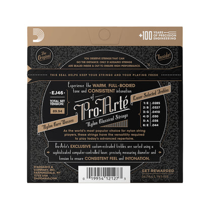 D'Addario EJ46 Pro-Arte Classical Guitar Strings Hard Tension Accessories / Strings / Guitar Strings