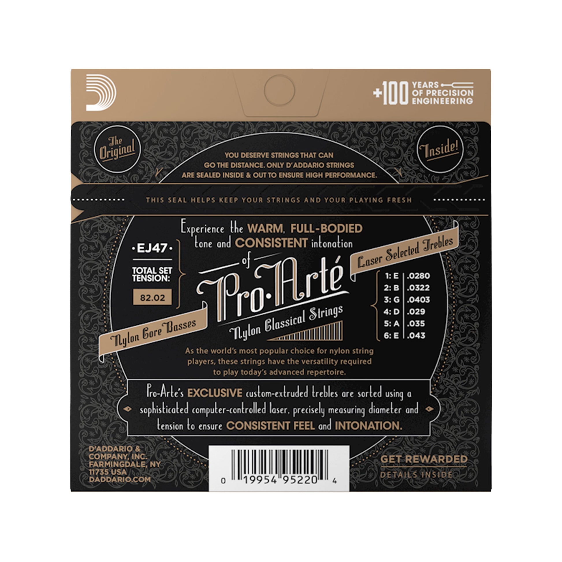 D'Addario EJ47 Pro-Arte 80/20 Bronze Normal Tension Accessories / Strings / Guitar Strings