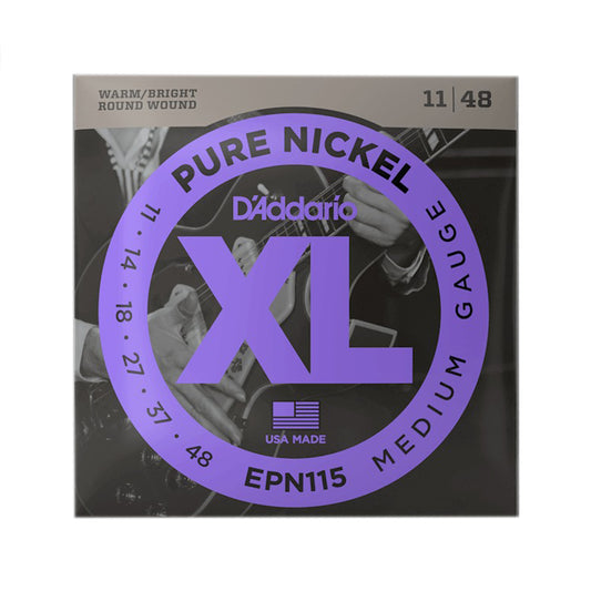 D'Addario EPN115 Pure Nickel Electric 11-48 Blues/Jazz Rock Accessories / Strings / Guitar Strings