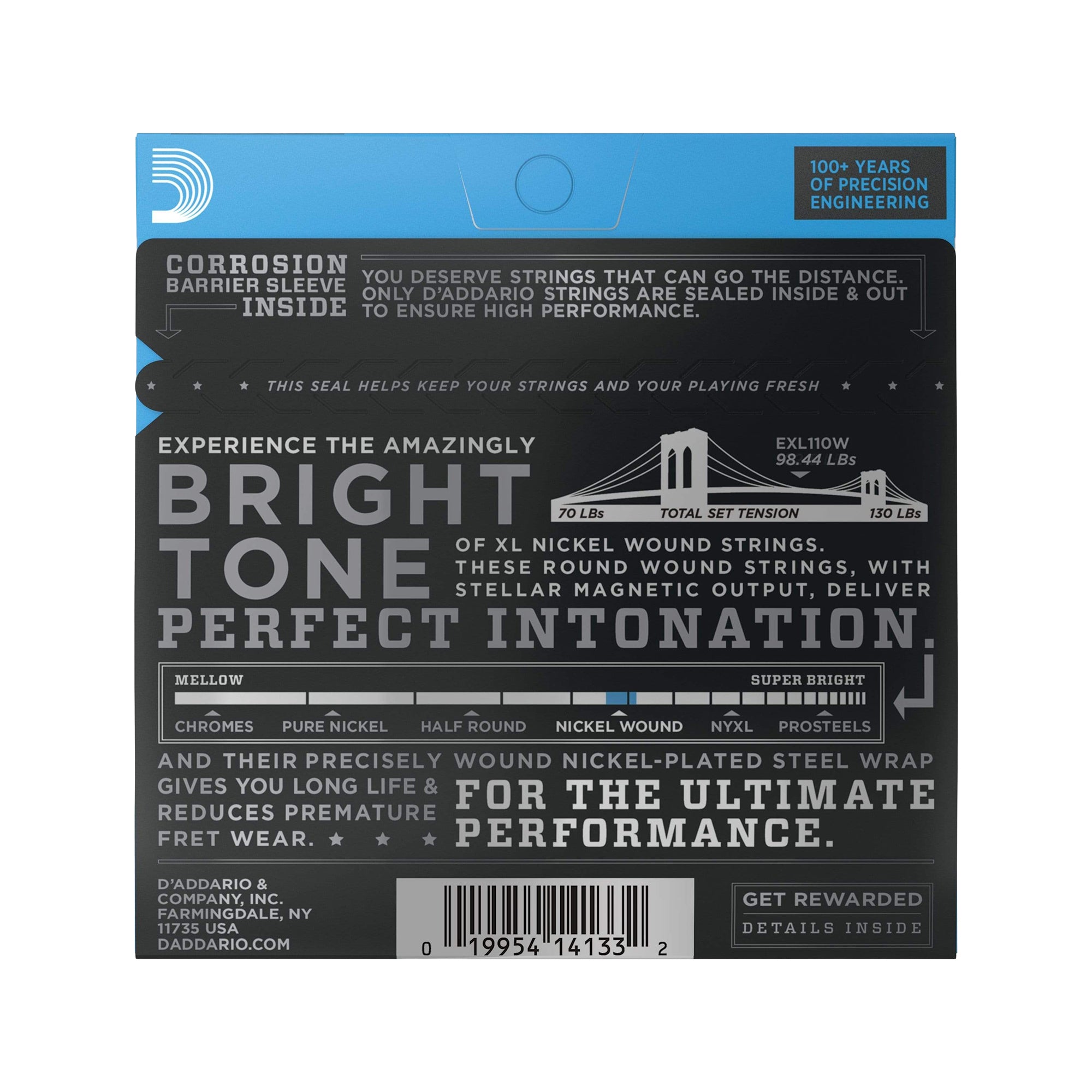D'Addario EXL110W Electric Light Wound G 10-46 Accessories / Strings / Guitar Strings