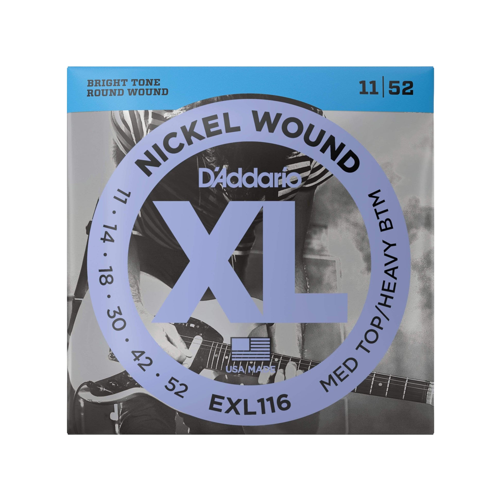 D'Addario EXL116 Electric Medium/Heavy 11-52 Accessories / Strings / Guitar Strings